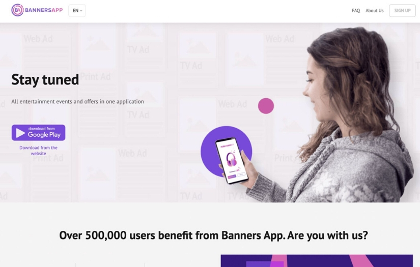 BannersApp screenshot 1